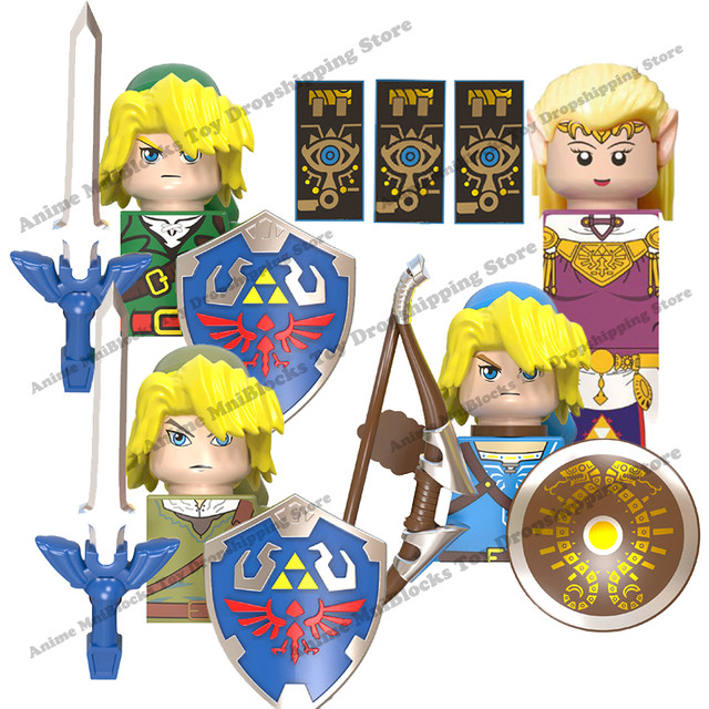 Lego Zelda Breath Wild, Lego Legend Zelda, Link Zelda Lego Bricks